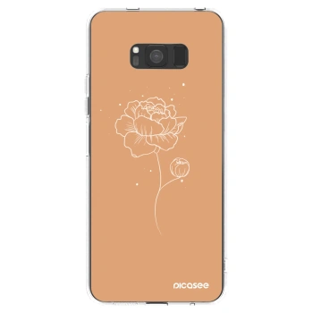 Picasee διαφανής θήκη σιλικόνης Samsung Galaxy S8 G950F - Peonies