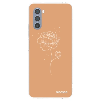 Picasee διαφανής θήκη σιλικόνης Motorola Moto G62 - Peonies