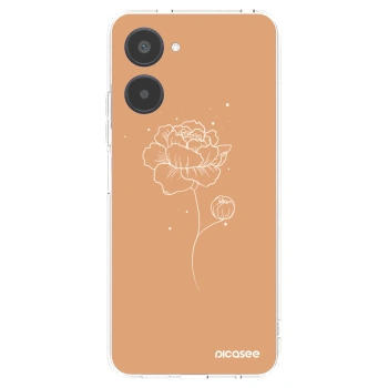 Picasee διαφανής θήκη σιλικόνης Realme 10 4G - Peonies
