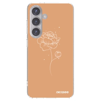 Picasee διαφανής θήκη σιλικόνης Samsung Galaxy S24 S921B 5G - Peonies