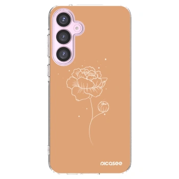 Picasee διαφανής θήκη σιλικόνης Samsung Galaxy A55 5G A556B - Peonies