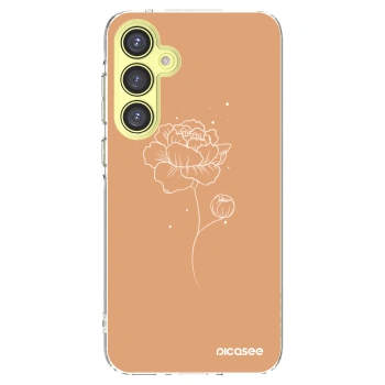 Picasee διαφανής θήκη σιλικόνης Samsung Galaxy A35 5G A356B - Peonies