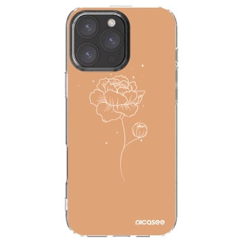 Picasee διαφανής θήκη σιλικόνης Apple iPhone 16 Pro Max - Peonies