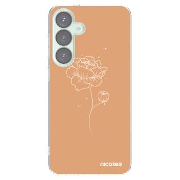 Picasee διαφανής θήκη σιλικόνης Samsung Galaxy S25+ 5G - Peonies