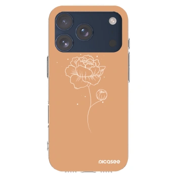Picasee διαφανής θήκη σιλικόνης Apple iPhone 17 Pro - Peonies