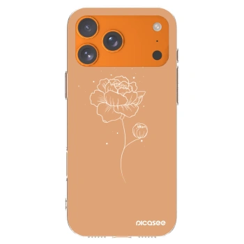 Picasee διαφανής θήκη σιλικόνης Apple iPhone 17 Pro Max - Peonies