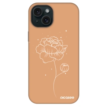 Picasee Fashion Case MagSafe για Apple iPhone 15 - Peonies