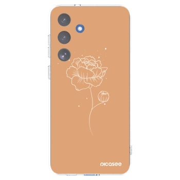Picasee διαφανής θήκη σιλικόνης Samsung Galaxy S25 FE 5G - Peonies