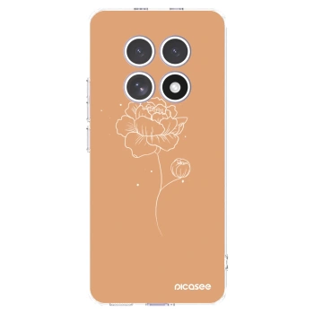 Picasee διαφανής θήκη σιλικόνης Xiaomi Redmi Note 15 - Peonies