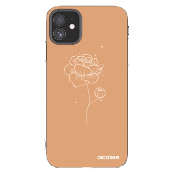 Picasee διαφανής θήκη σιλικόνης Apple iPhone 11 - Peonies