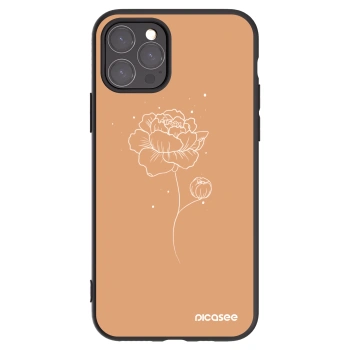 Picasee Μαύρη θήκη σιλικόνης για Apple iPhone 11 Pro - Peonies