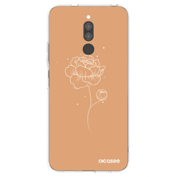Picasee διαφανής θήκη σιλικόνης Xiaomi Redmi 8 - Peonies