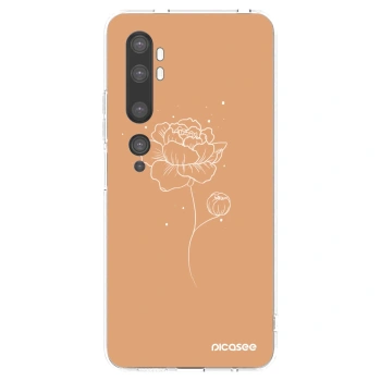 Picasee διαφανής θήκη σιλικόνης Xiaomi Mi Note 10 (Pro) - Peonies