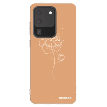 Picasee διαφανής θήκη σιλικόνης Samsung Galaxy S20 Ultra 5G G988F - Peonies
