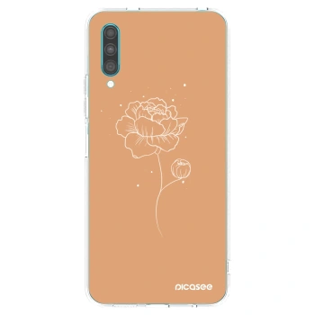 Picasee διαφανής θήκη σιλικόνης Samsung Galaxy A30s A307F - Peonies