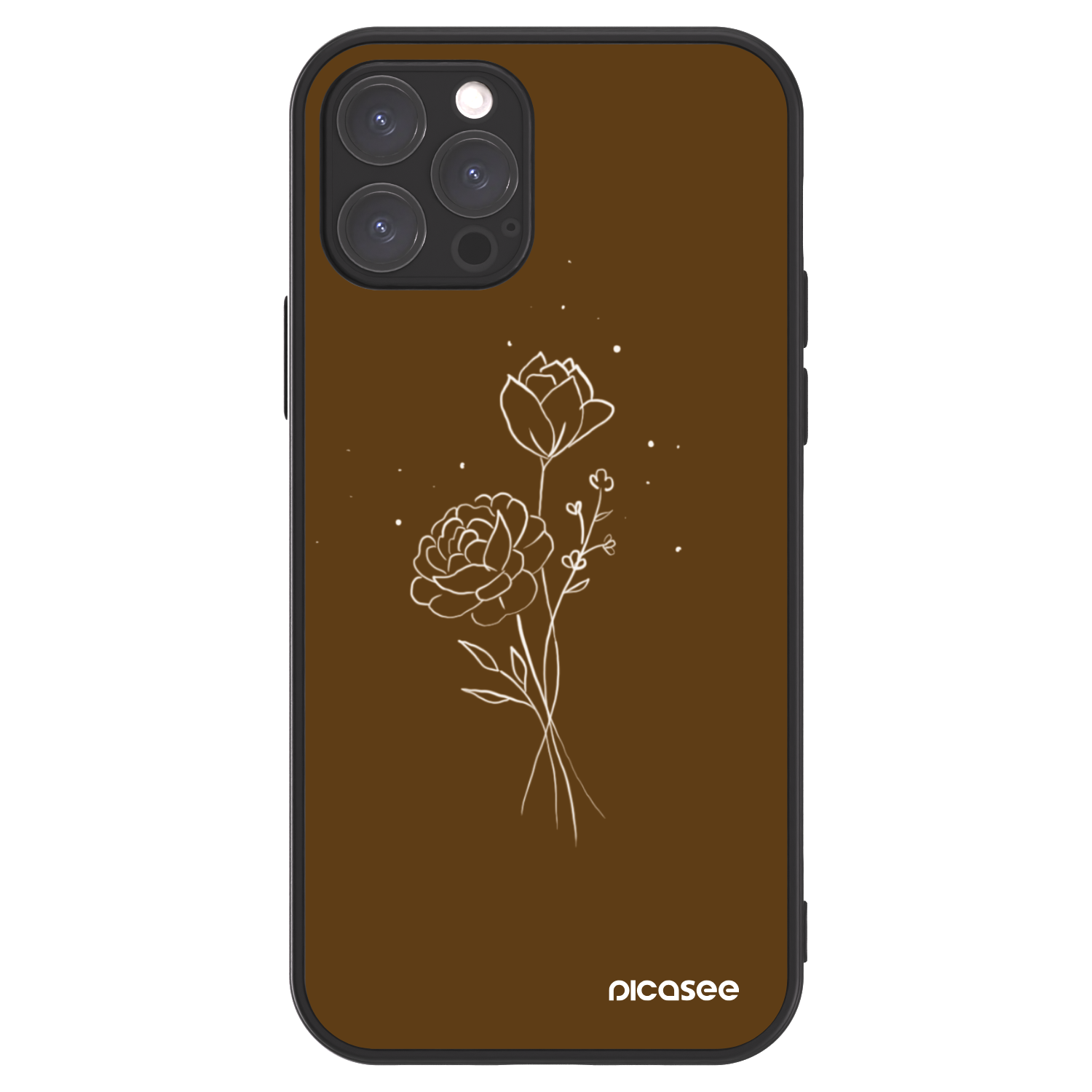 Picasee ULTIMATE CASE για Apple iPhone 12 Pro - Brown flowers