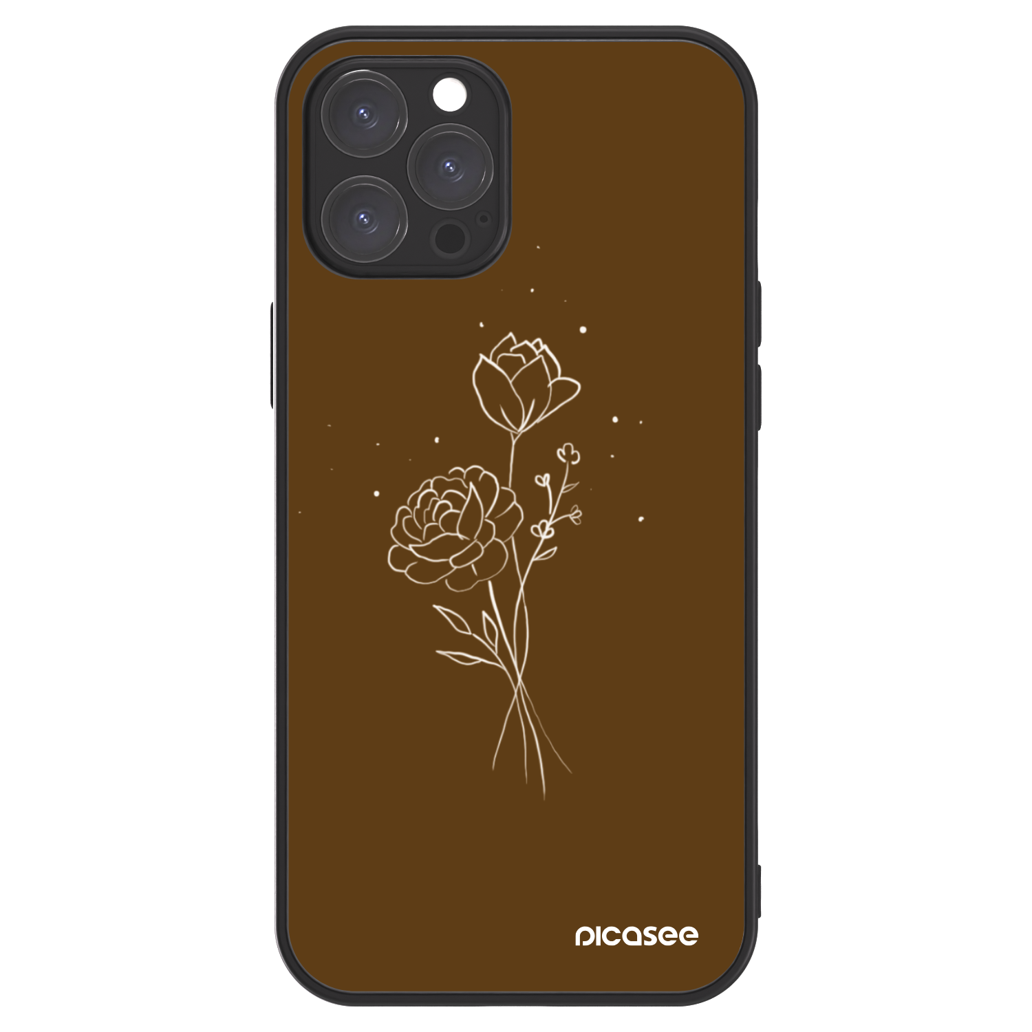 Picasee ULTIMATE CASE για Apple iPhone 12 Pro Max - Brown flowers