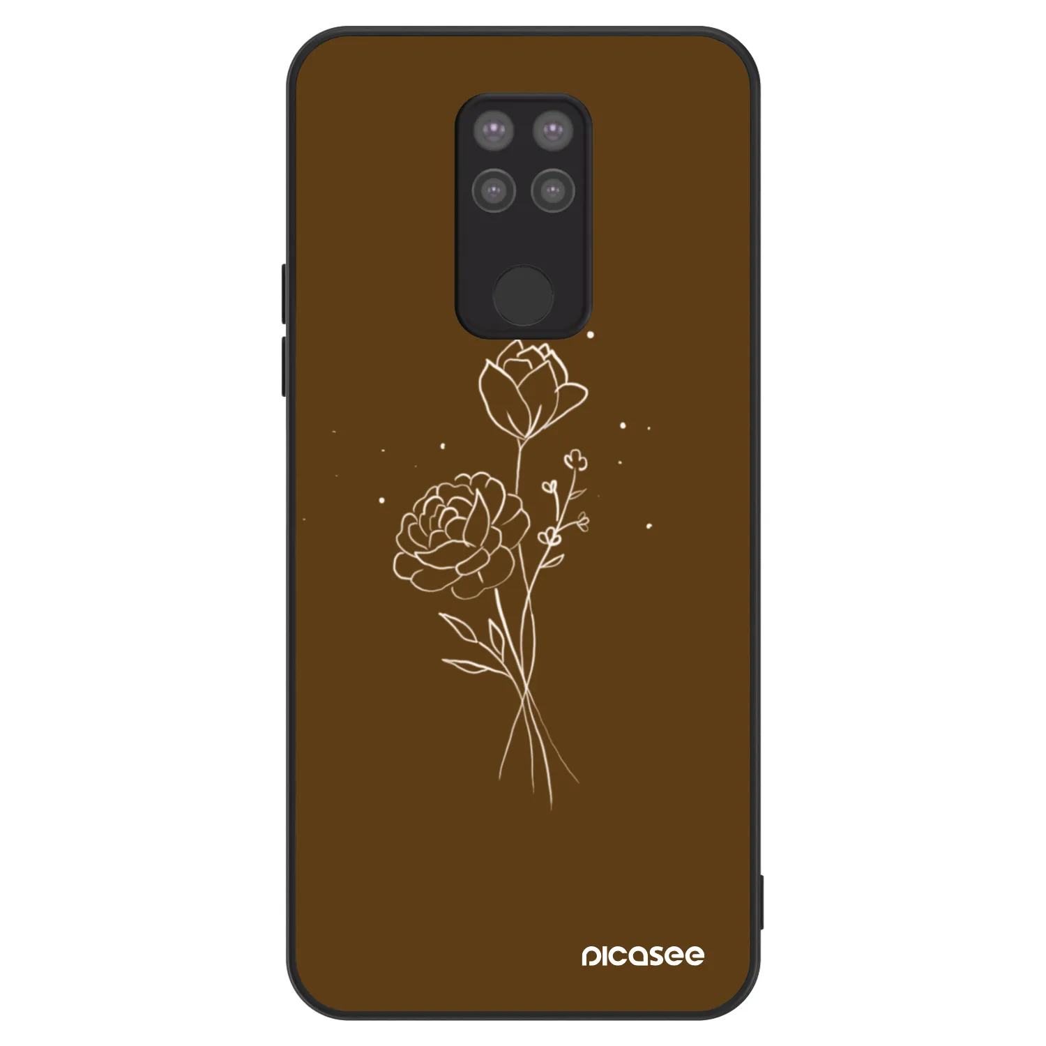 Picasee ULTIMATE CASE για Xiaomi Redmi Note 9 - Brown flowers