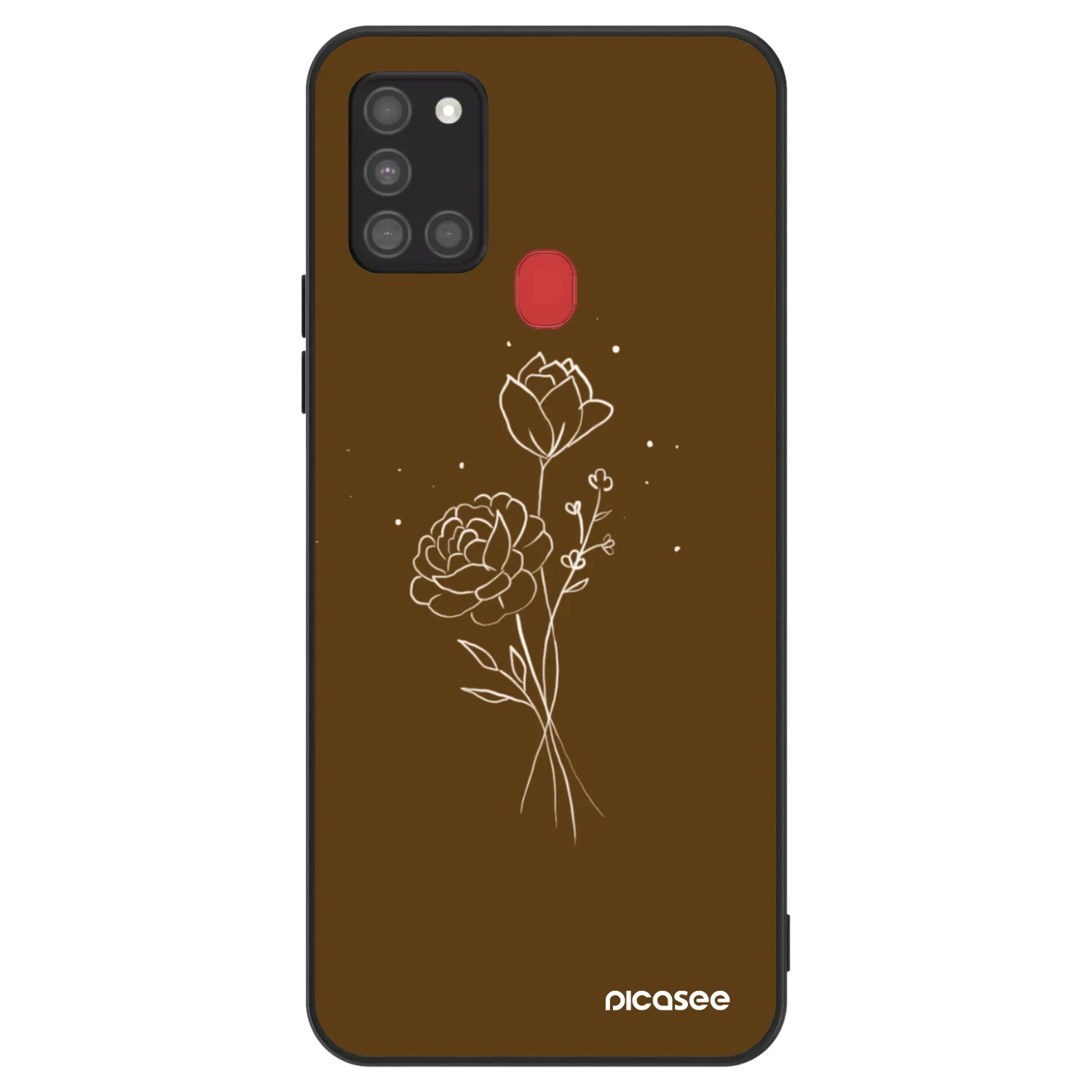 Picasee ULTIMATE CASE για Samsung Galaxy A21s - Brown flowers