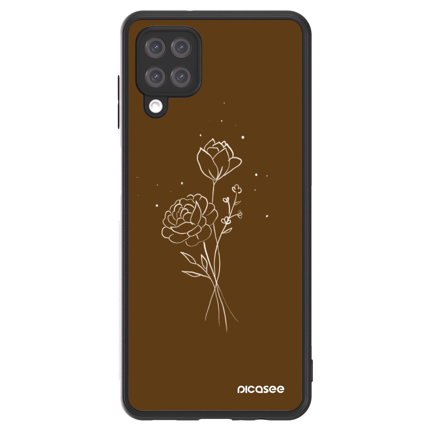 Picasee ULTIMATE CASE για Samsung Galaxy A12 A125F - Brown flowers