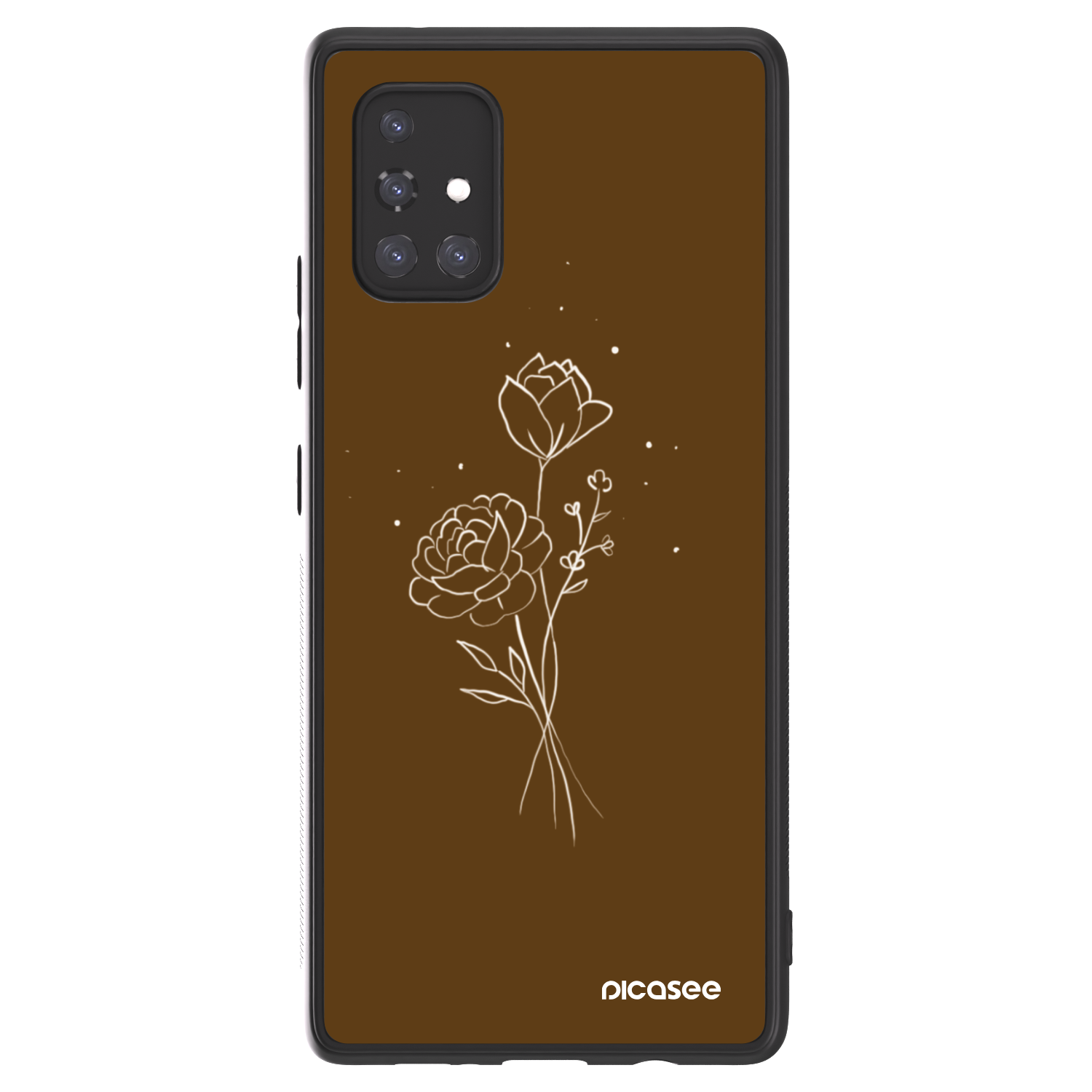 Picasee ULTIMATE CASE για Samsung Galaxy A71 A715F - Brown flowers