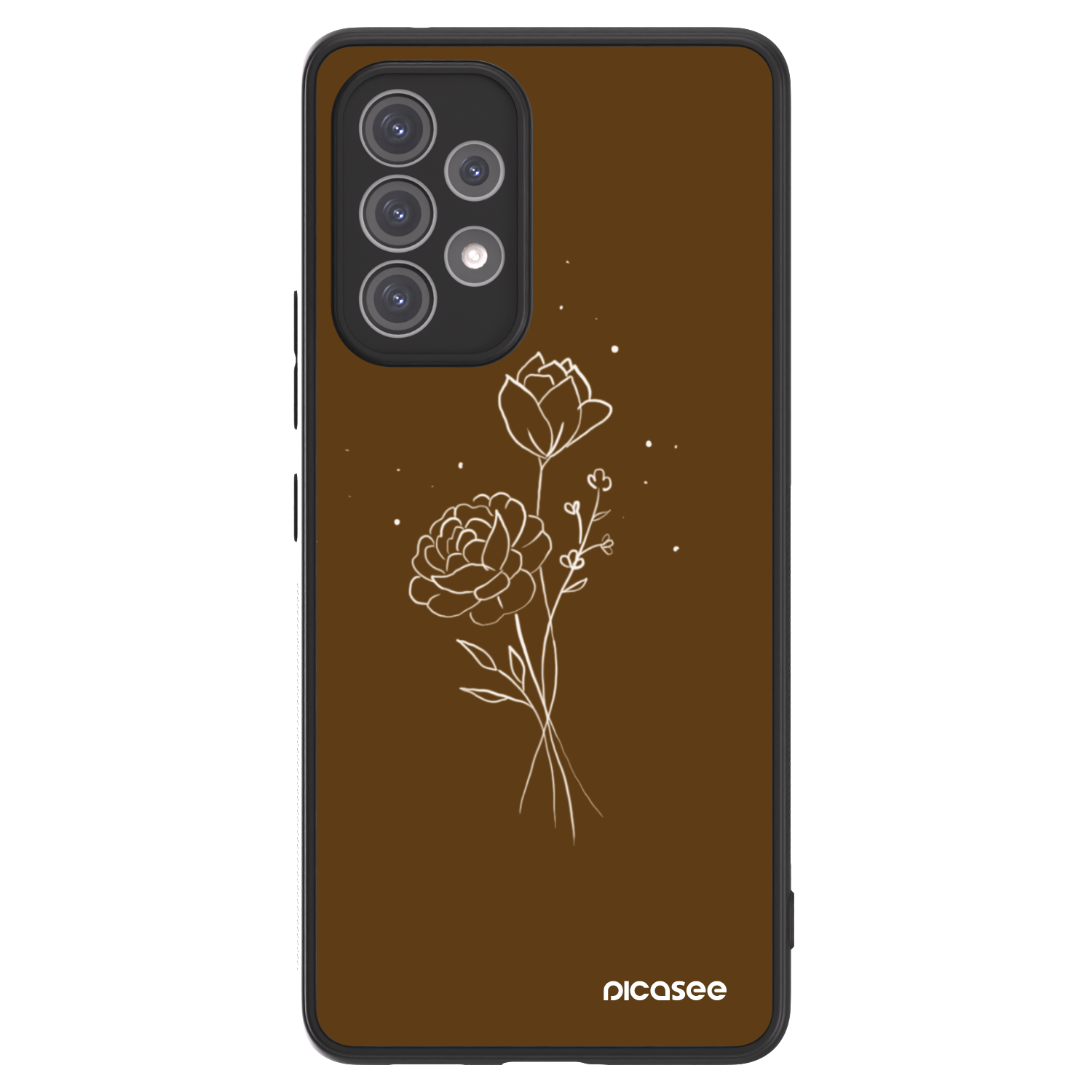 Picasee ULTIMATE CASE για Samsung Galaxy A52 5G A525F - Brown flowers