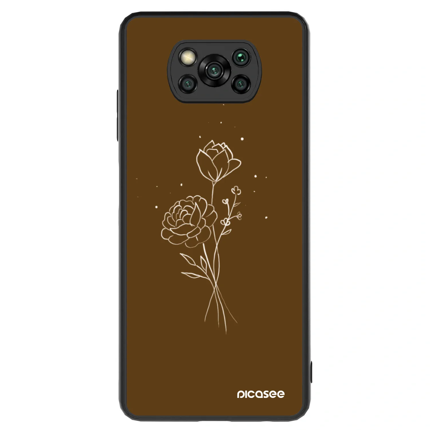 Picasee ULTIMATE CASE για Xiaomi Poco X3 - Brown flowers