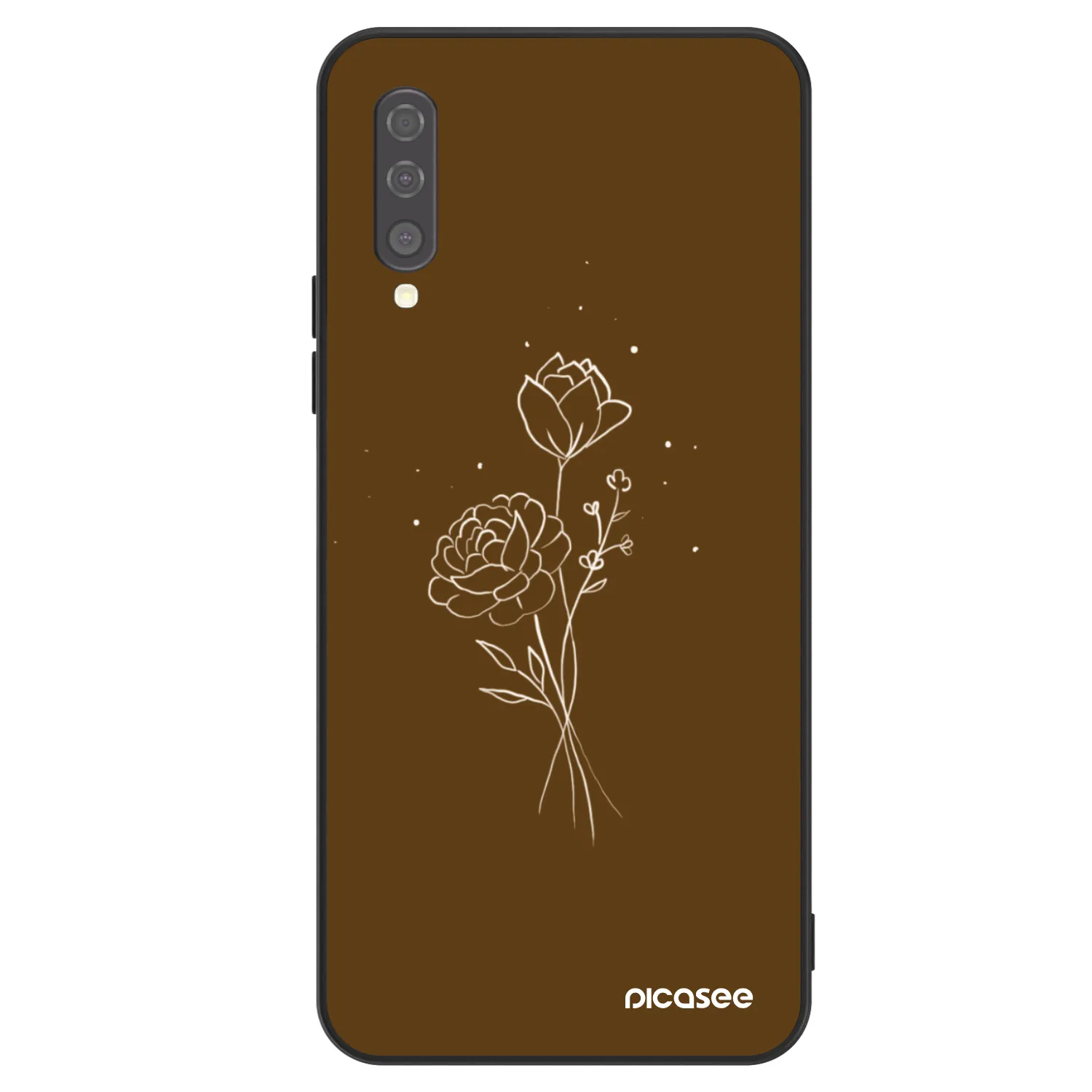 Picasee ULTIMATE CASE για Samsung Galaxy A50 A505F - Brown flowers