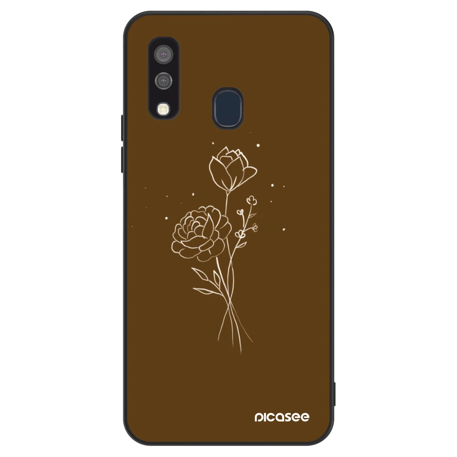 Picasee ULTIMATE CASE για Samsung Galaxy A40 A405F - Brown flowers