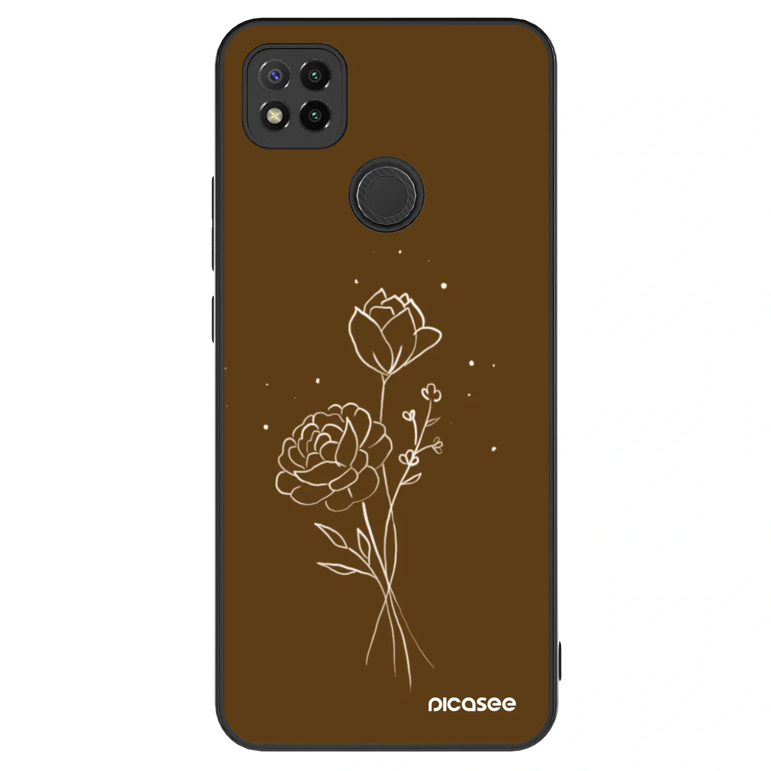 Picasee ULTIMATE CASE για Xiaomi Redmi 9C - Brown flowers