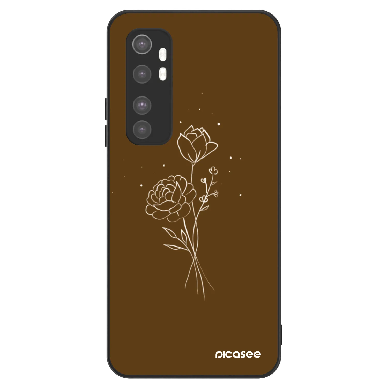 Picasee ULTIMATE CASE για Xiaomi Mi Note 10 Lite - Brown flowers