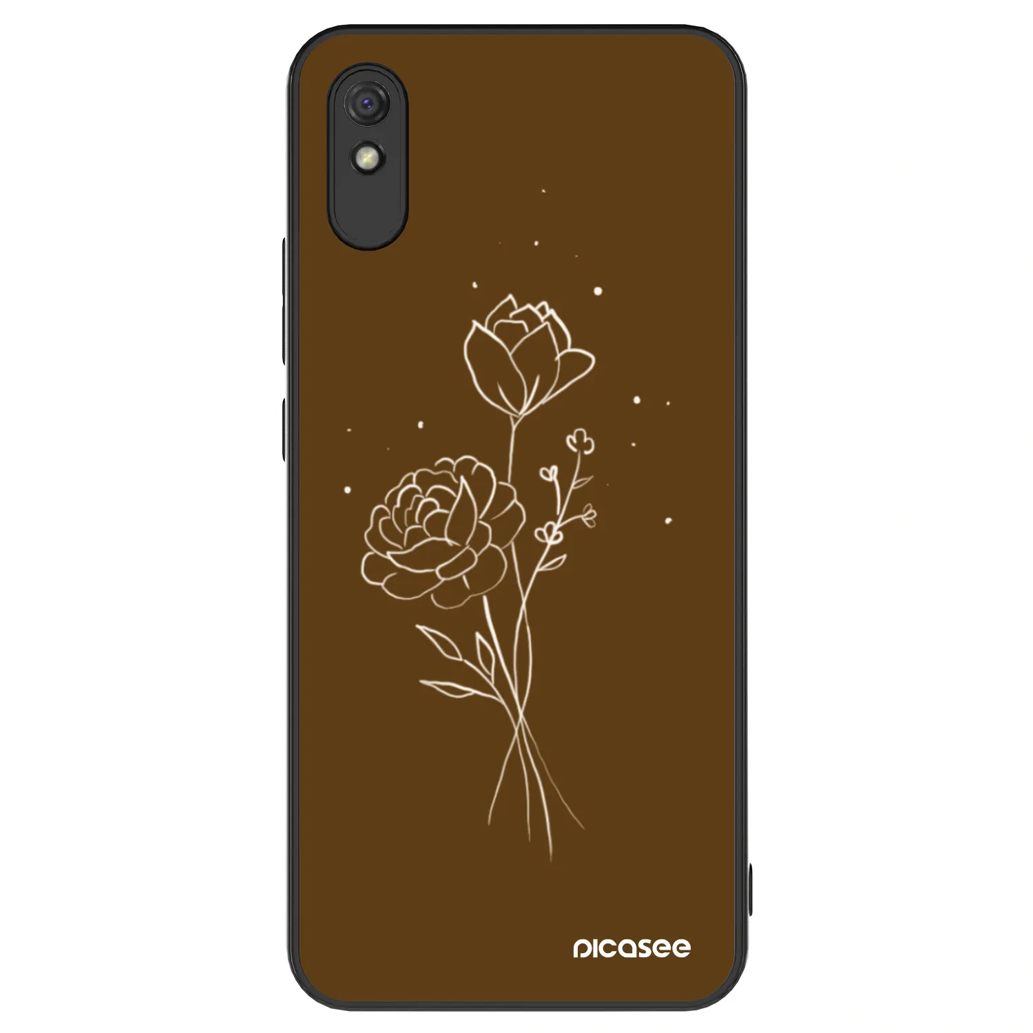 Picasee ULTIMATE CASE για Xiaomi Redmi 9A - Brown flowers