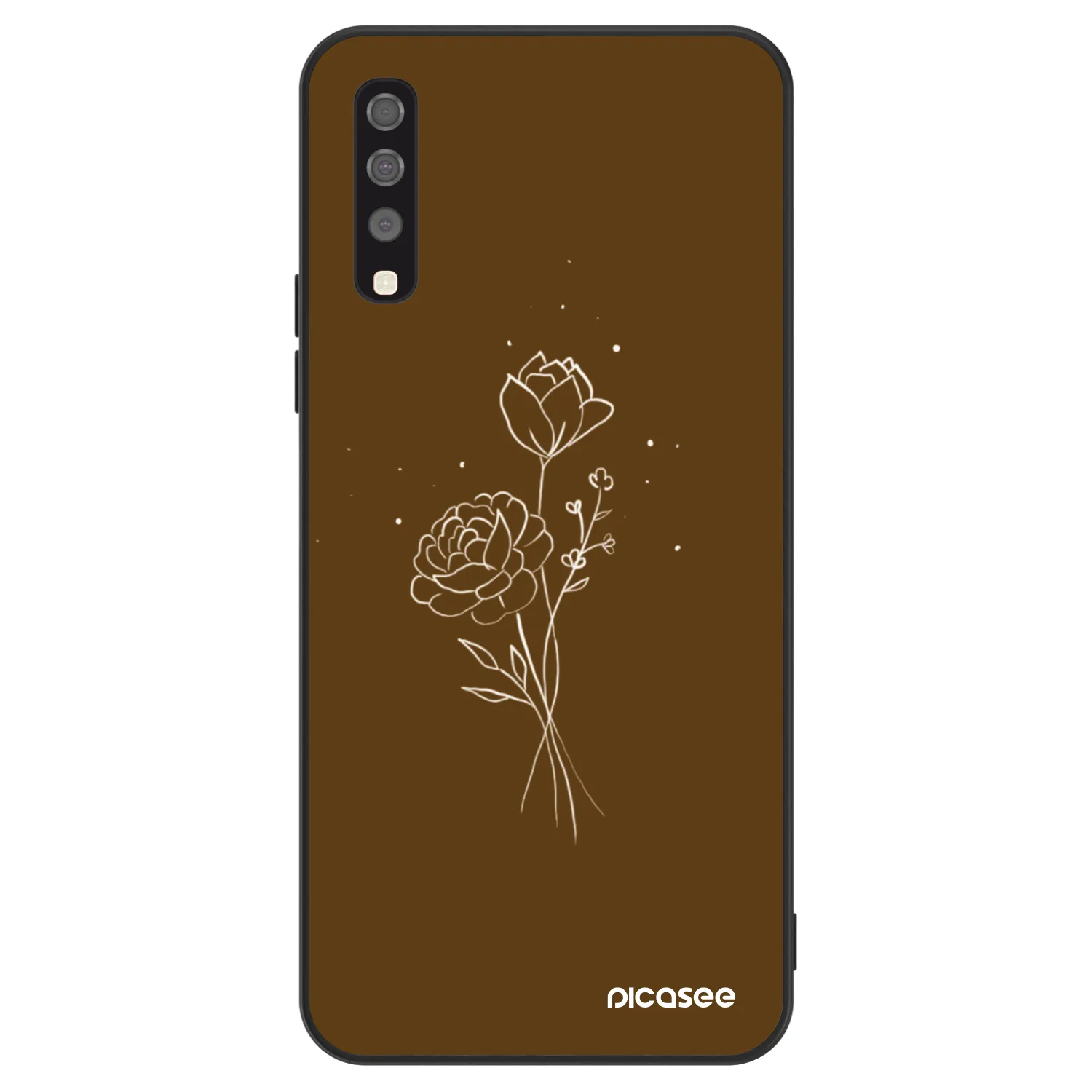 Picasee ULTIMATE CASE για Samsung Galaxy A70 A705F - Brown flowers