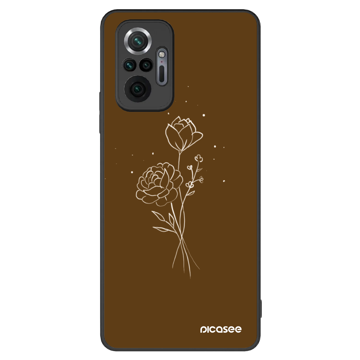 Picasee ULTIMATE CASE για Xiaomi Redmi Note 10 Pro - Brown flowers