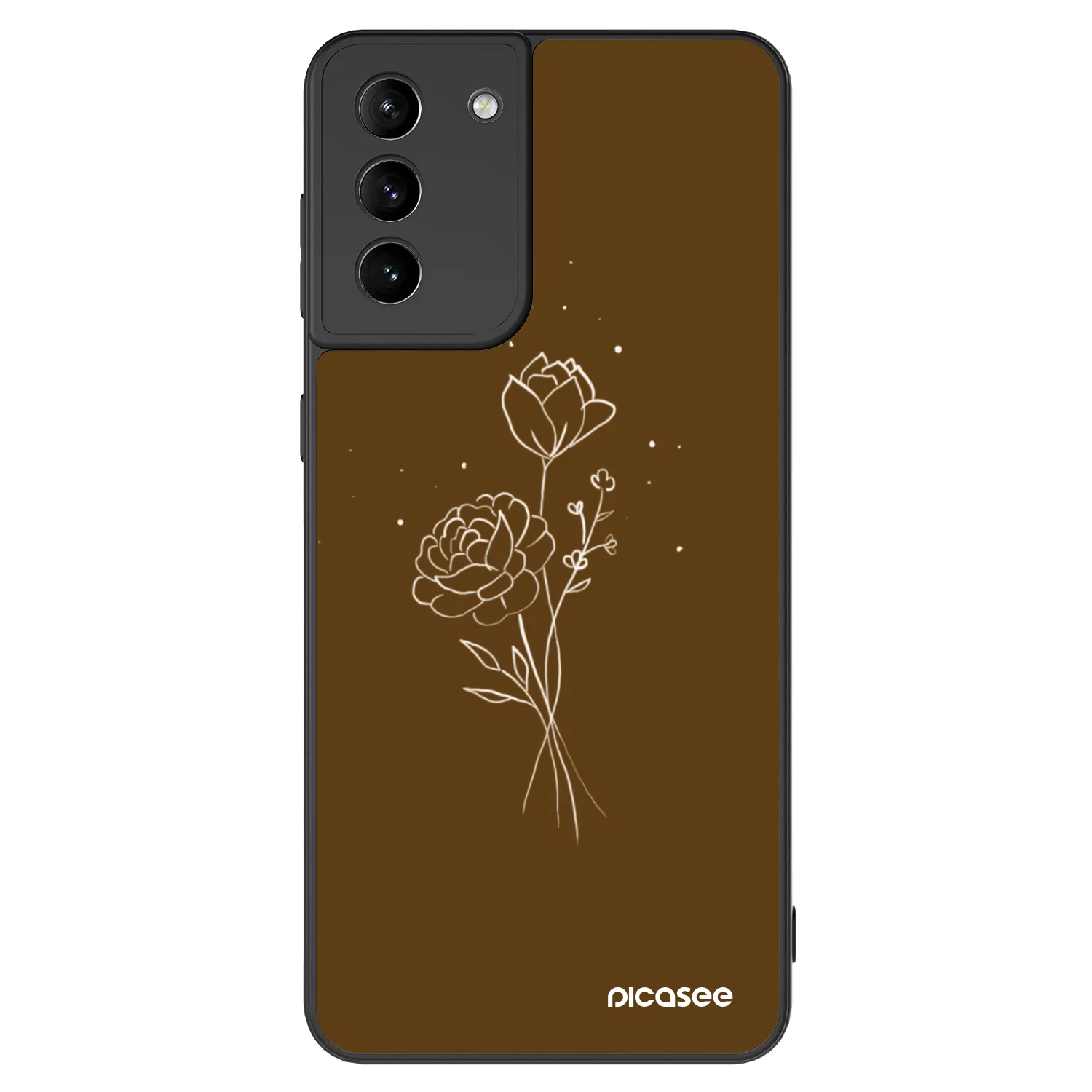 Picasee ULTIMATE CASE για Samsung Galaxy S21+ 5G G996F - Brown flowers