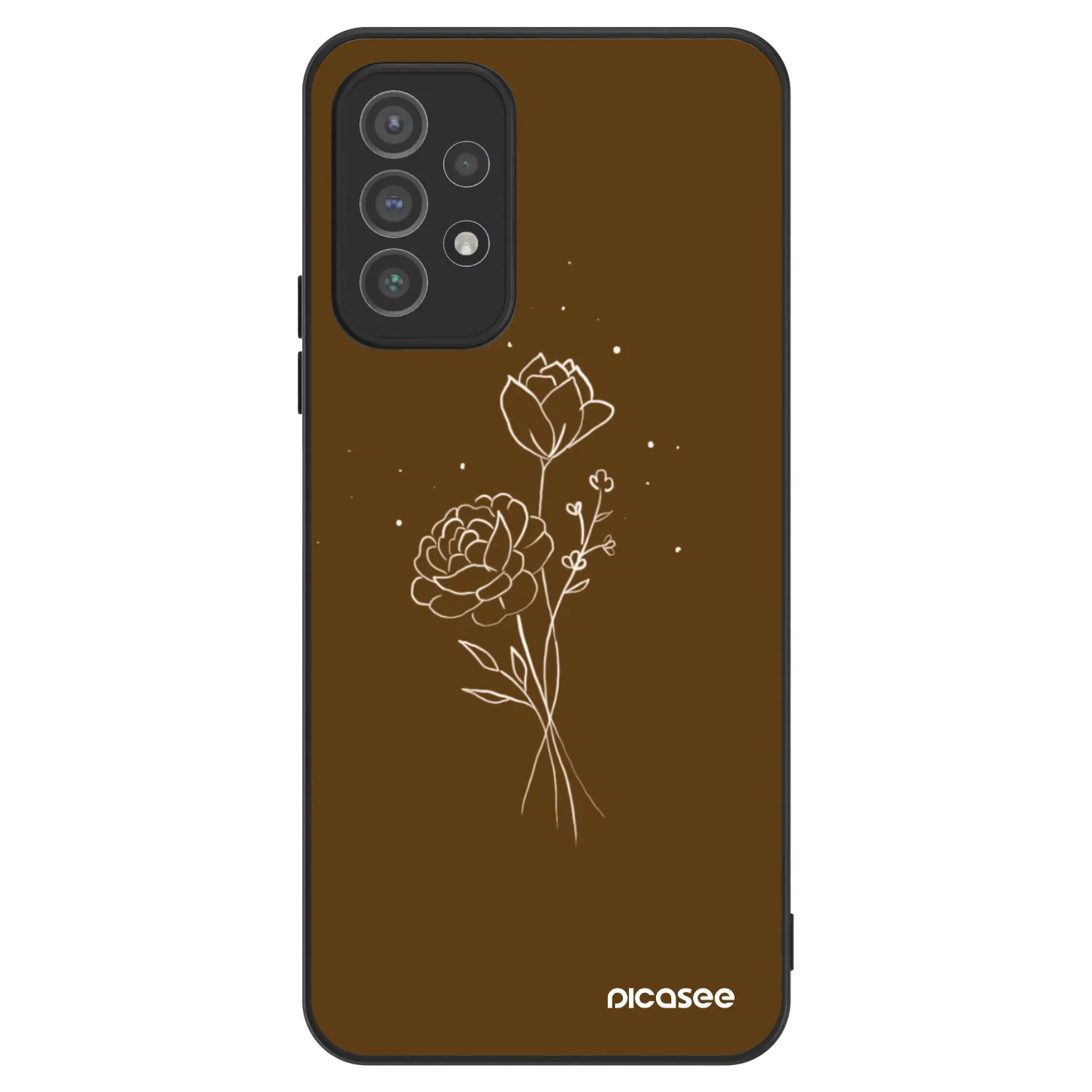 Picasee ULTIMATE CASE για Samsung Galaxy A72 A725F - Brown flowers