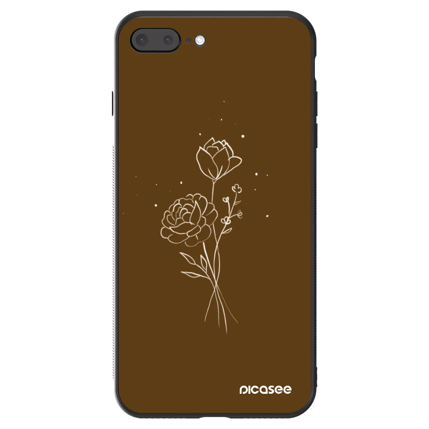 Picasee ULTIMATE CASE για Apple iPhone 8 Plus - Brown flowers