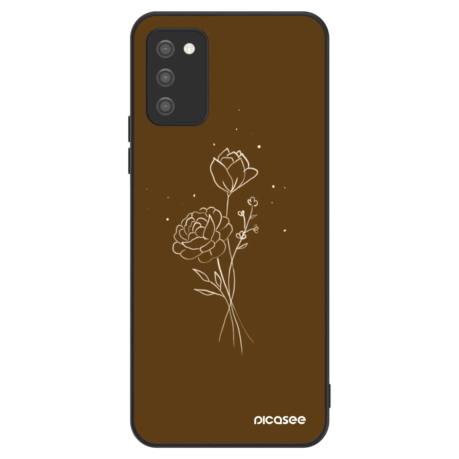 Picasee ULTIMATE CASE για Samsung Galaxy A02s A025G - Brown flowers