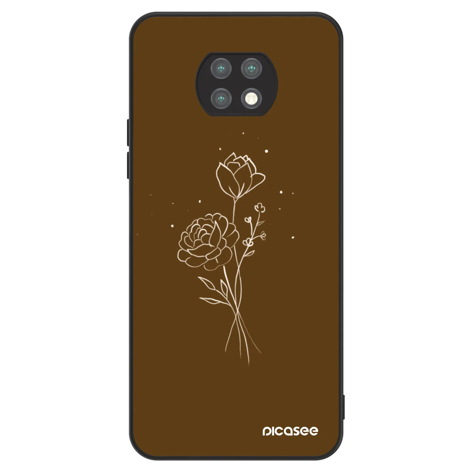 Picasee ULTIMATE CASE για Xiaomi Redmi Note 9T - Brown flowers