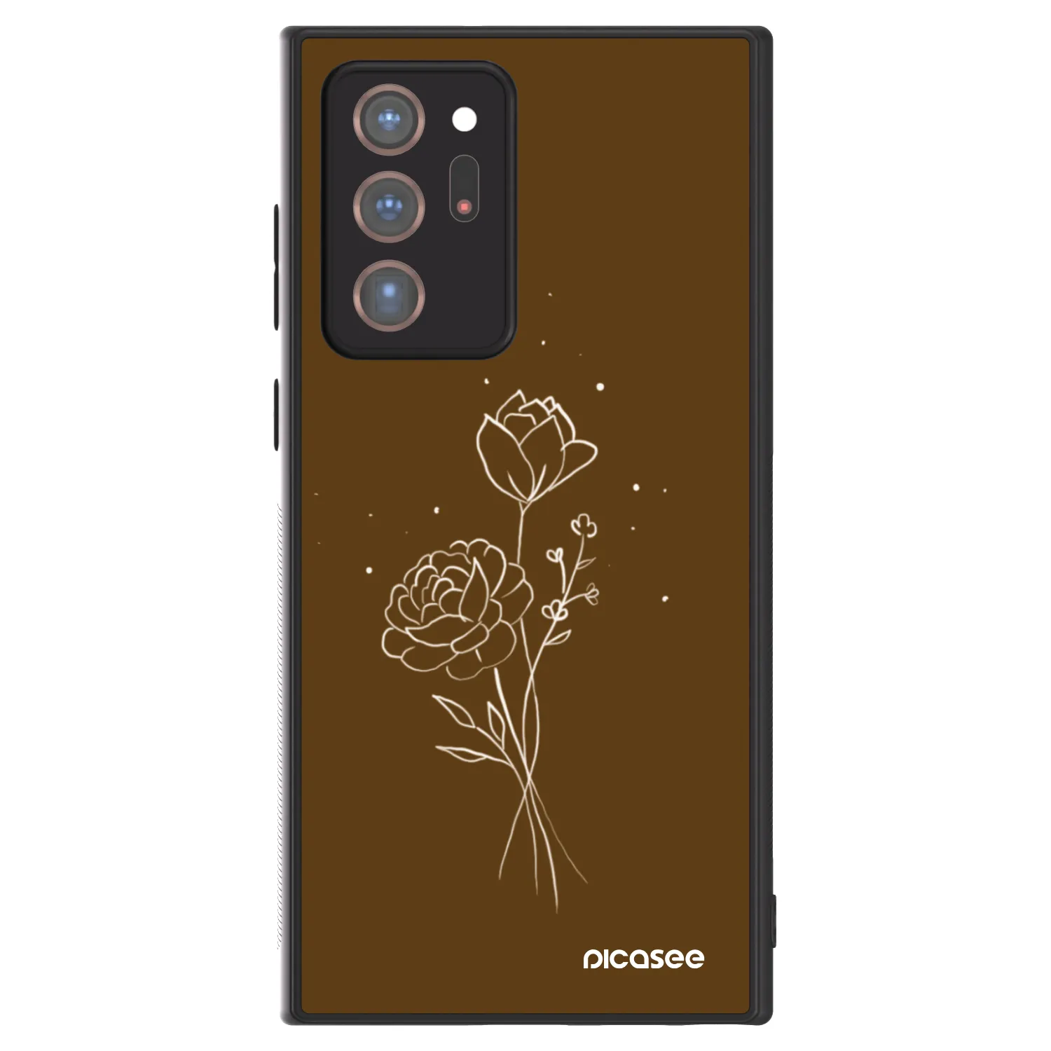 Picasee ULTIMATE CASE για Samsung Galaxy Note 20 Ultra - Brown flowers