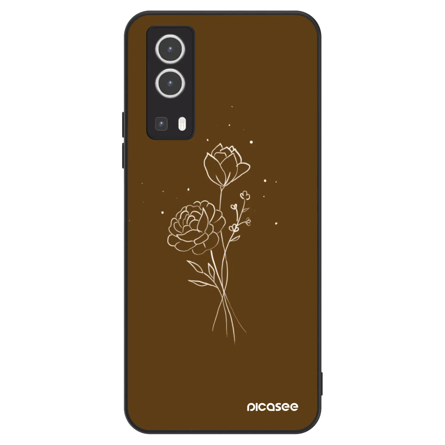 Picasee ULTIMATE CASE για Vivo Y72 5G - Brown flowers