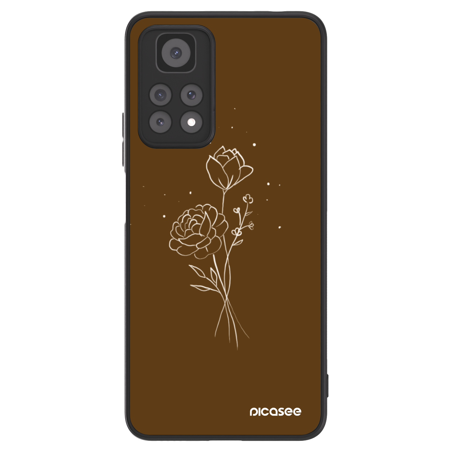 Picasee ULTIMATE CASE για Xiaomi Redmi Note 11 Pro 5G - Brown flowers