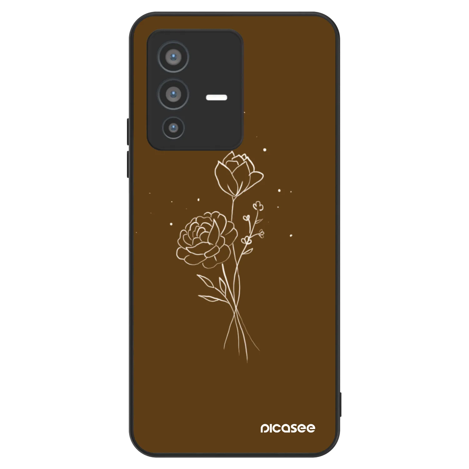 Picasee ULTIMATE CASE για Vivo V23 5G - Brown flowers