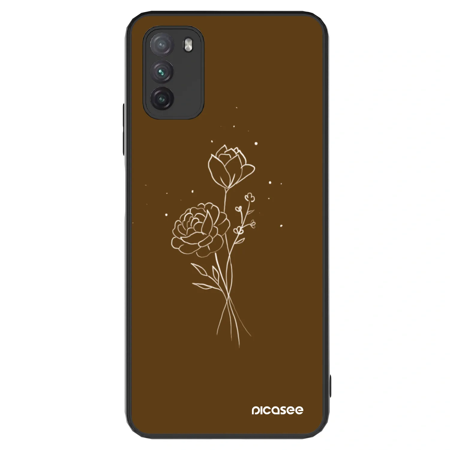Picasee ULTIMATE CASE για Xiaomi Poco M3 - Brown flowers