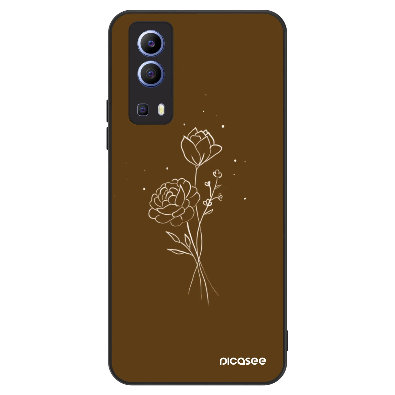 Picasee ULTIMATE CASE για Vivo Y52 5G - Brown flowers