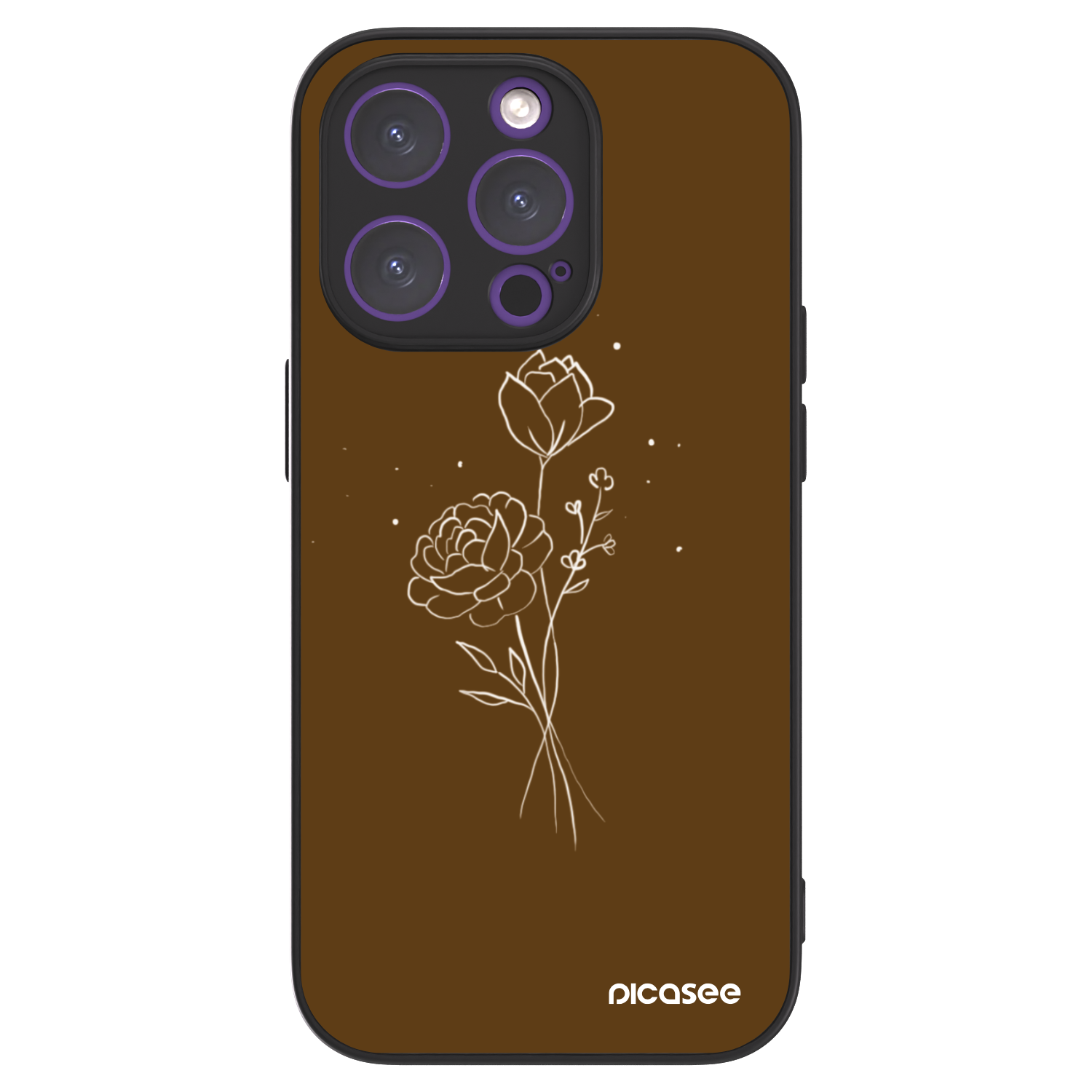 Picasee ULTIMATE CASE για Apple iPhone 14 Pro - Brown flowers