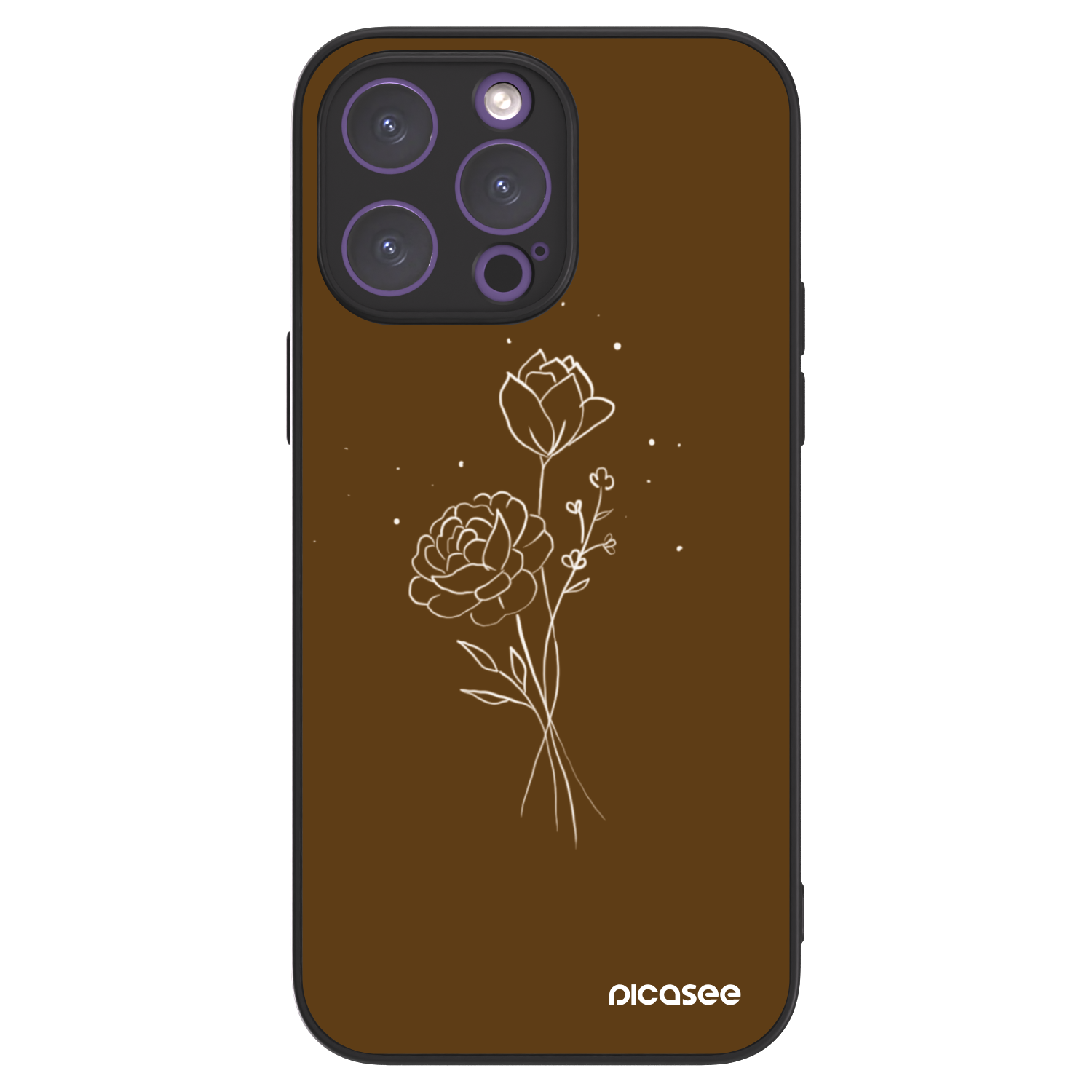 Picasee ULTIMATE CASE για Apple iPhone 14 Pro Max - Brown flowers