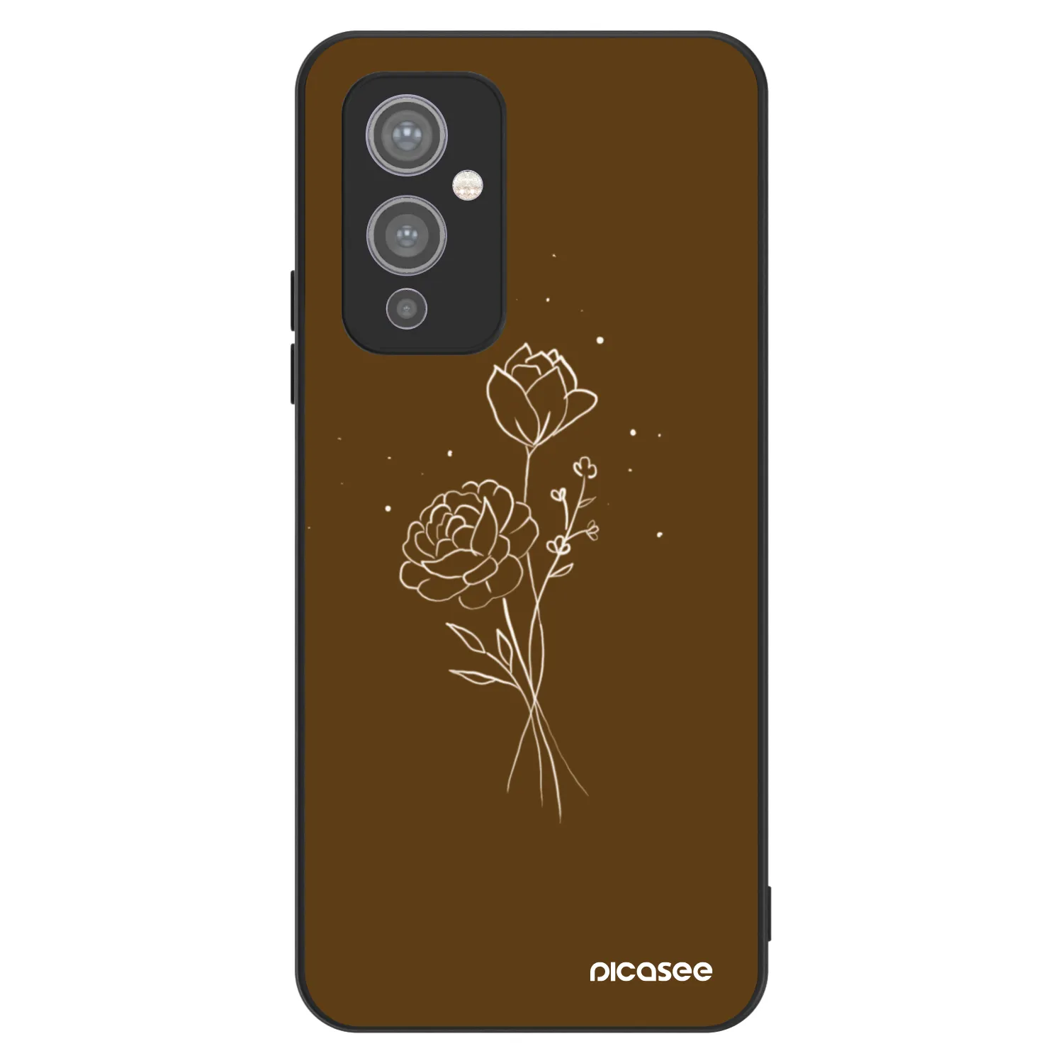 Picasee ULTIMATE CASE για OnePlus 9 - Brown flowers