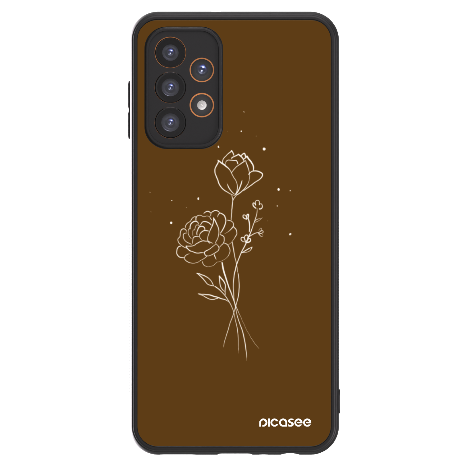 Picasee ULTIMATE CASE για Samsung Galaxy A23 A235F 4G - Brown flowers