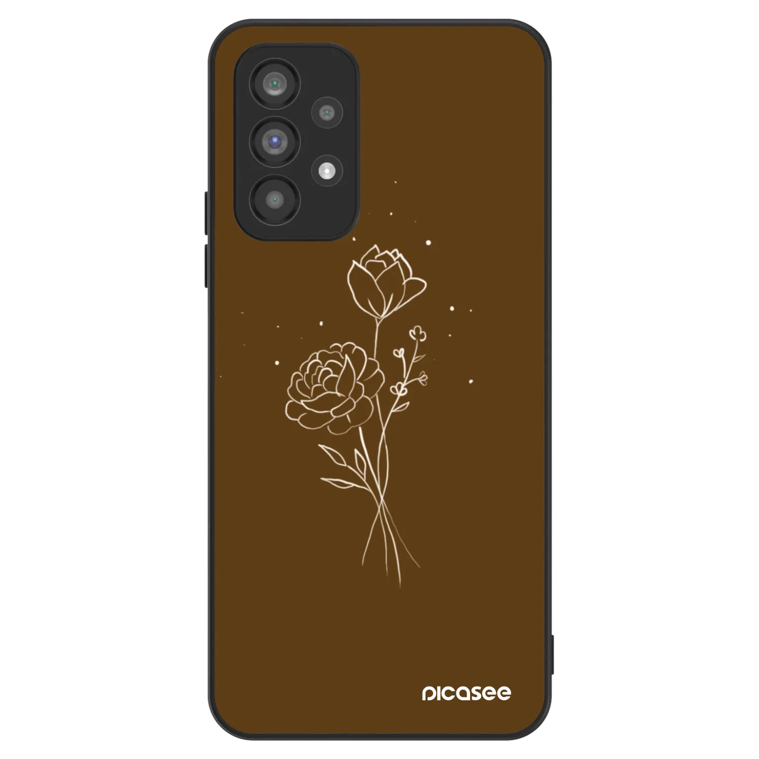 Picasee ULTIMATE CASE για Samsung Galaxy A73 5G - Brown flowers